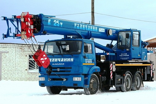 Кран КАМАЗ 25 тонн